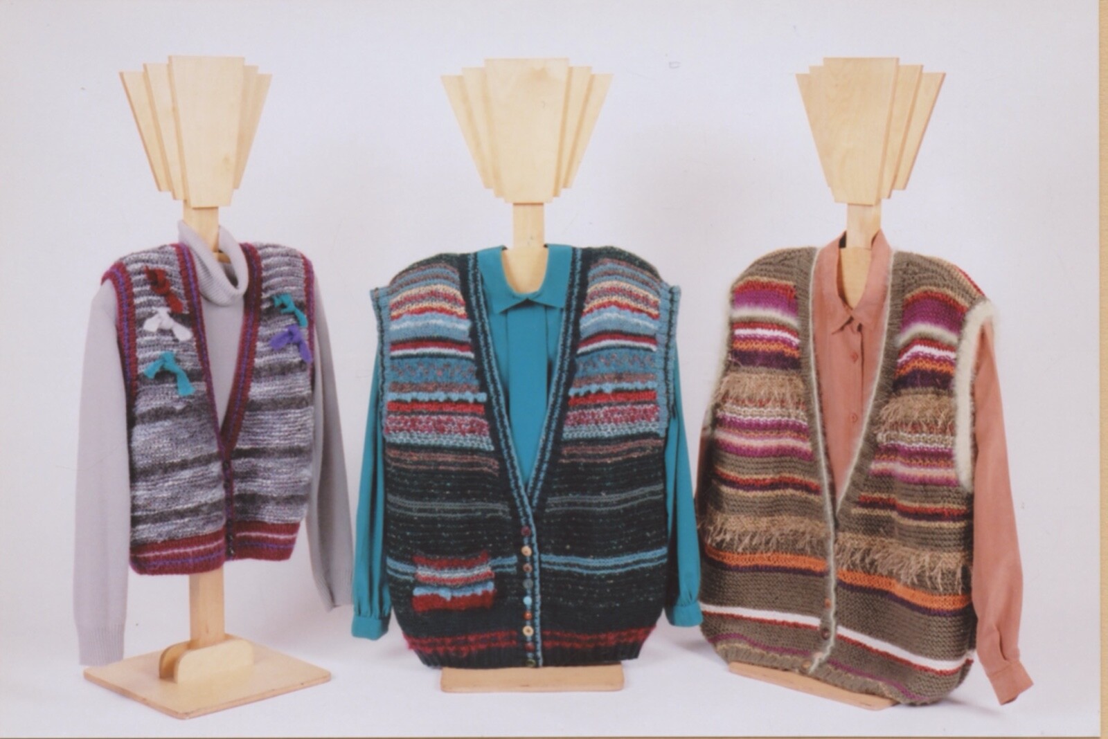 Ann Norling KNITTING PATTERN #1 Scrap Vest - Short, Medium or Long - 36"-52"
