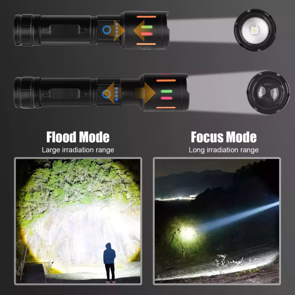 350000000 Lumen Super Bright LED Tactical Flashlight Rechargeable Work Light**