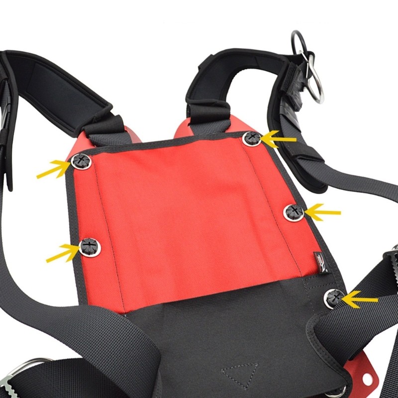 Essential Diving Accessory Backplate Cushions Screws Underwater Equipment