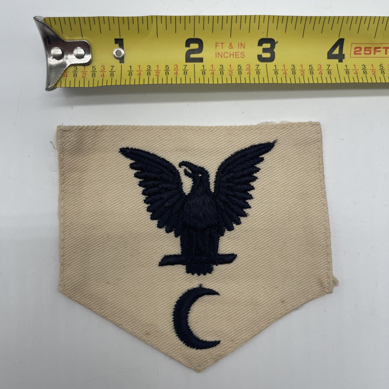 U.S. Military Navy Naval Baker Cook Rank Summer Shoulder Patch Perched Eagle