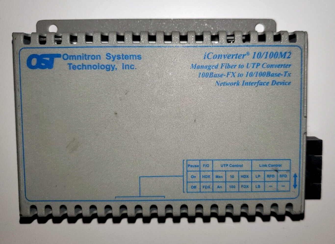 Omnitron 8902N - iConverter 10/100M2 Industrial Media Converter