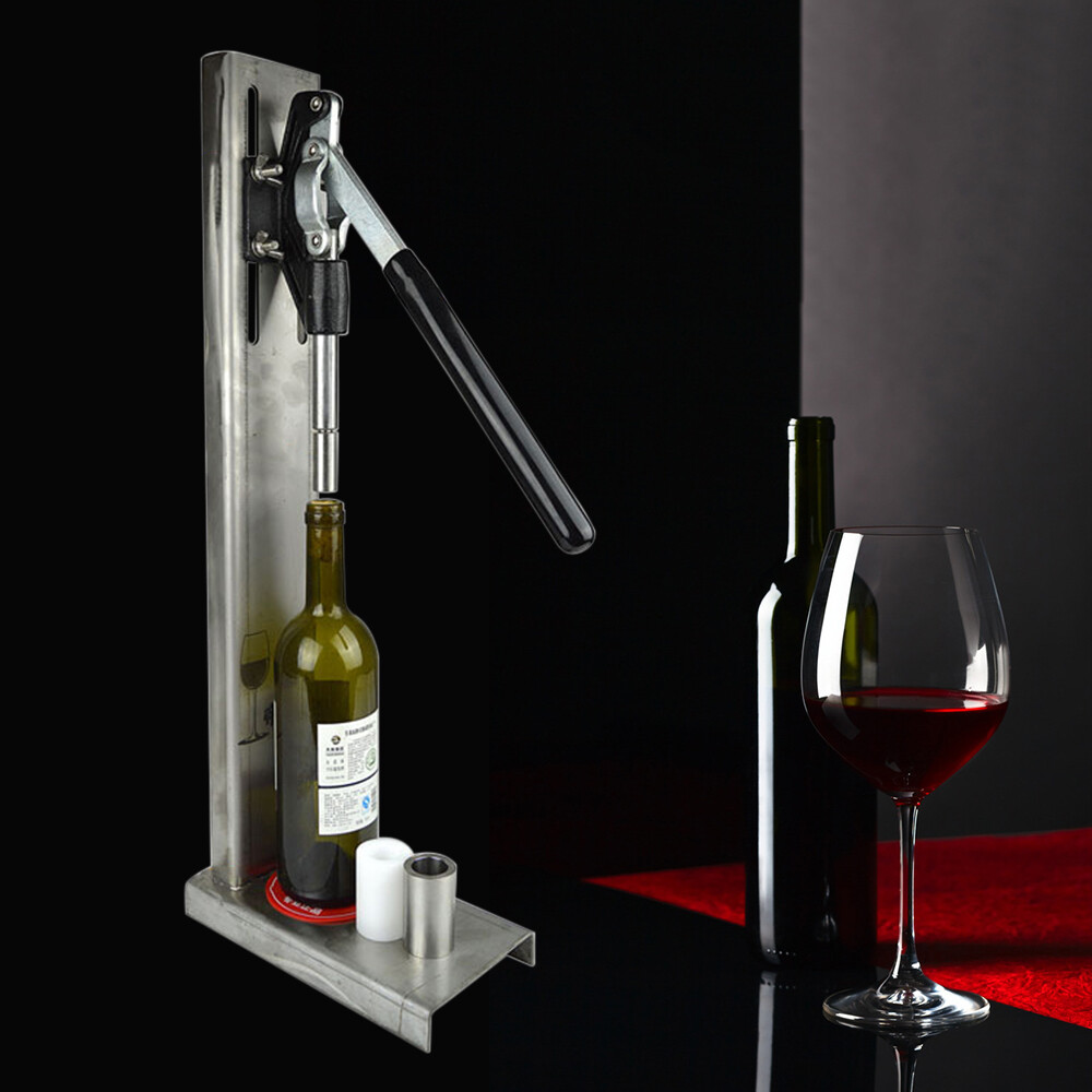 Manual Bottle Stopper Tool Hand Pressure Corker Wine Inserting Corks Pom Tool US