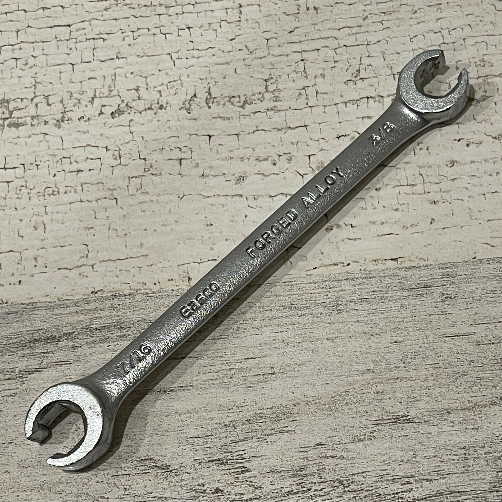 Easco USA 7/16" X 3/8" 6 Point Flare Nut Line Wrench 60114 NOS
