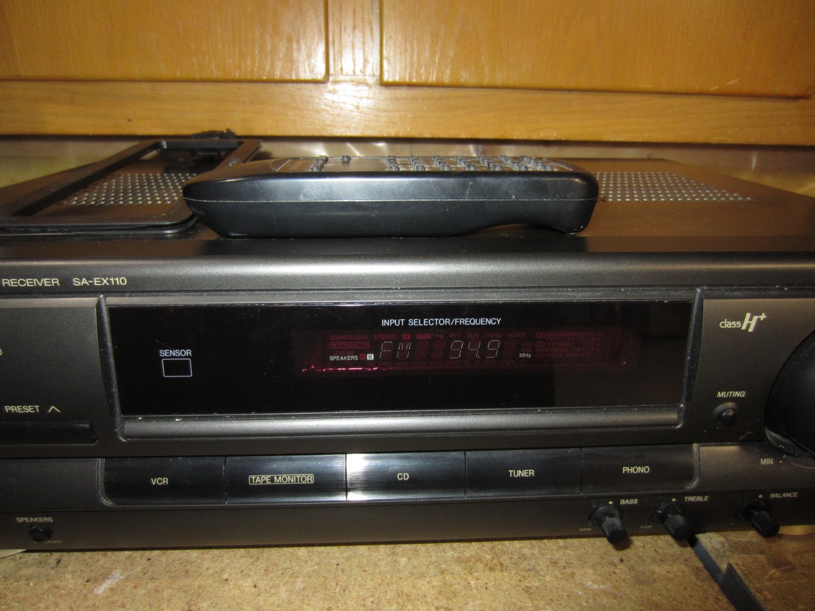 Technics SA-EX110 AV Control AM/FM Stereo Receiver With Remote Bundle. Works!