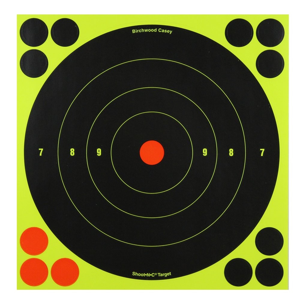 Birchwood Casey Shoot-N-C 8" Bull's-Eye Reactive Targets - One Size, multi