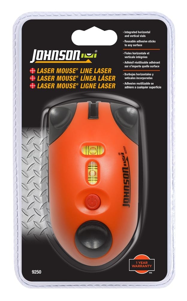 Johnson Level & Tool 9250 Laser Mouse 30' Interior Range Orange