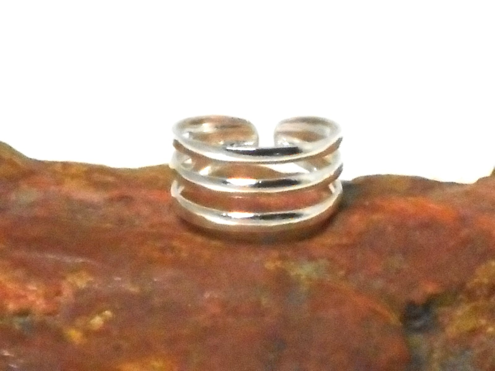Adjustable TOE RING Sterling Silver 925 - Gift Boxed