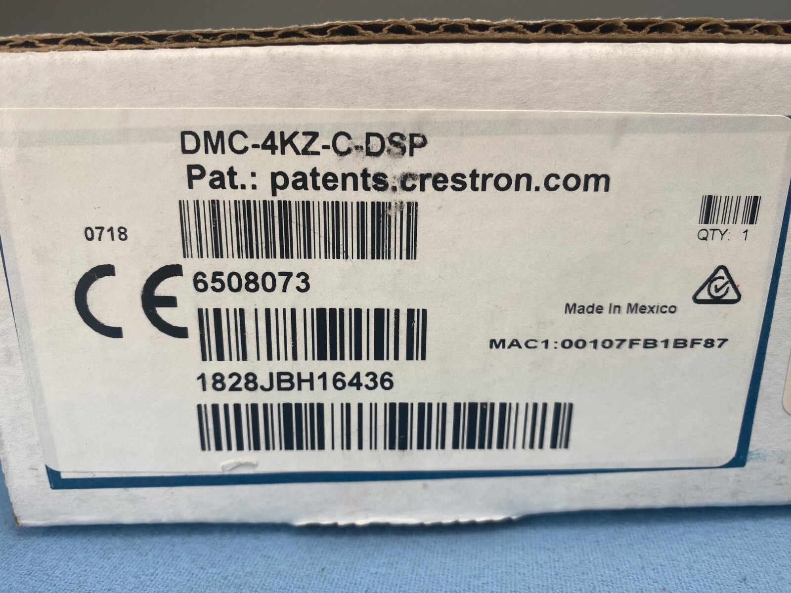 Crestron DMC-4KZ-C-DSP DigitalMedia 8G+® 4K60 4:4:4 HDR Input Card 6508073