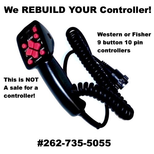 REBUILDING SERVICE - WESTERN FISHER SNOW PLOW 10 PIN 9 BUTTON CONTROLLER REPAIR