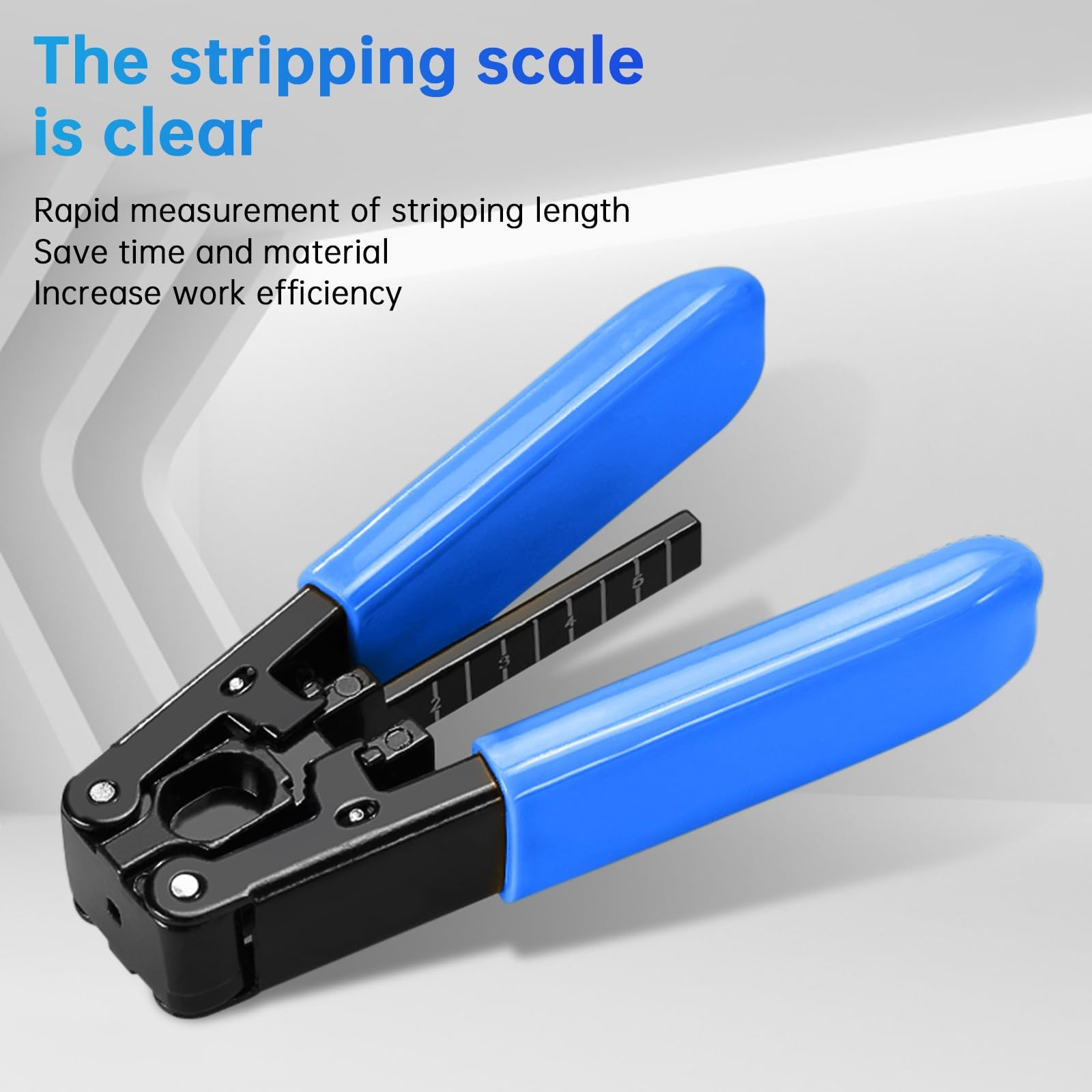 Fiber Optic Drop Cable Stripper for 3.0 mm x 2.0 mm FTTH Plier Tool Blue
