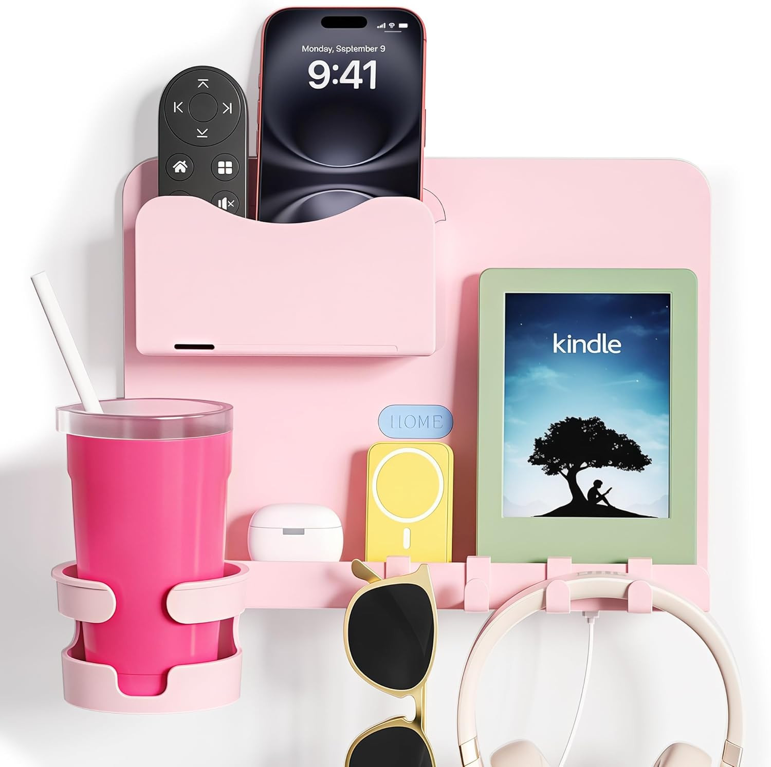 Floating Shelves for Bedside Shelf Accessories Organizer, Wall Mount Shelf Stick
