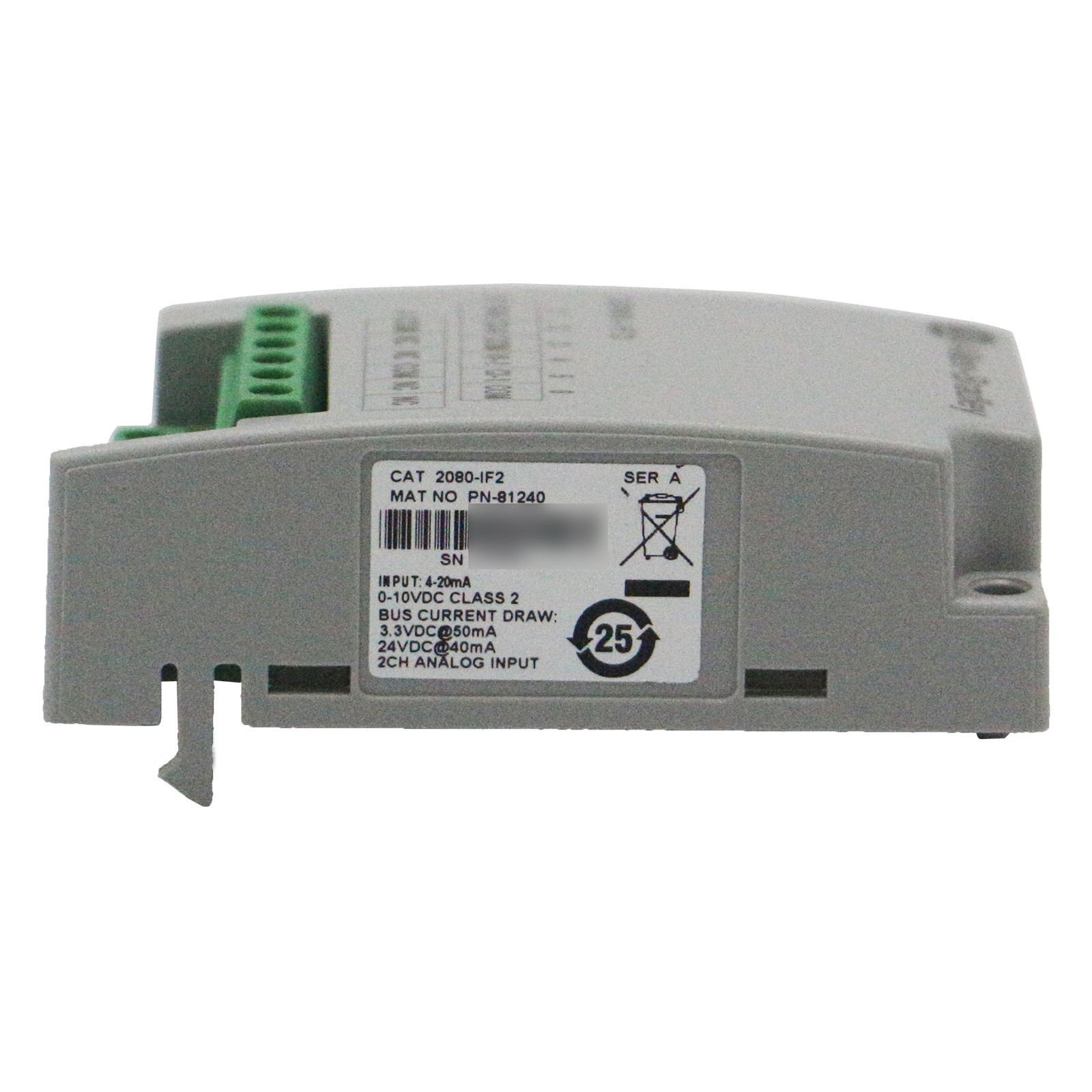 New Sealed Allen-Bradley 2080-IF2 Micro800 2 Point Analog Input Plug-In