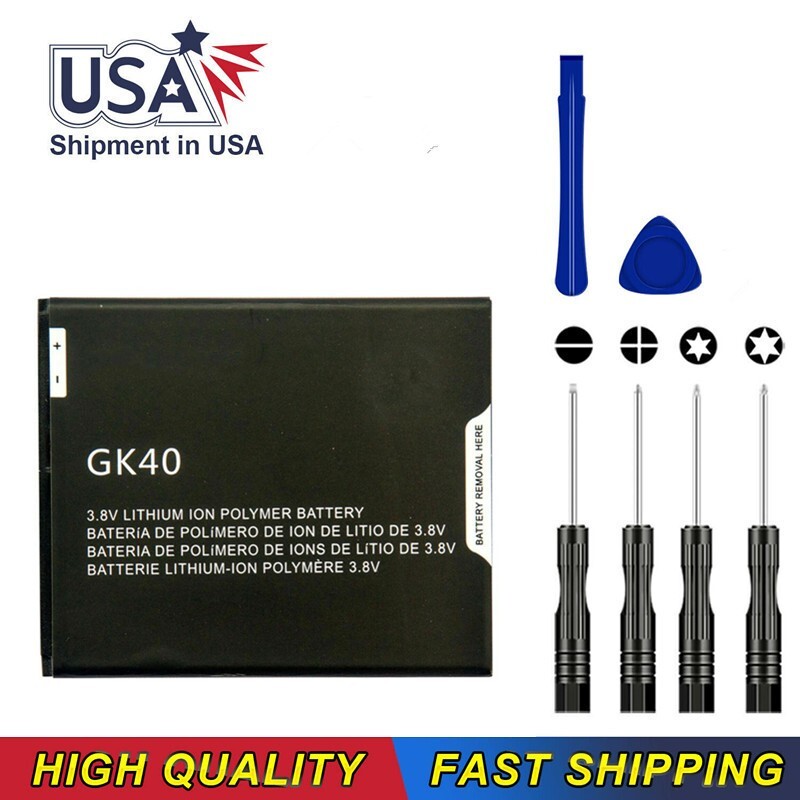 For Motorola GK40 Li-ion Battery 2800mAh Moto G4 G5 Play E4 XT1607 XT1609 XT1670