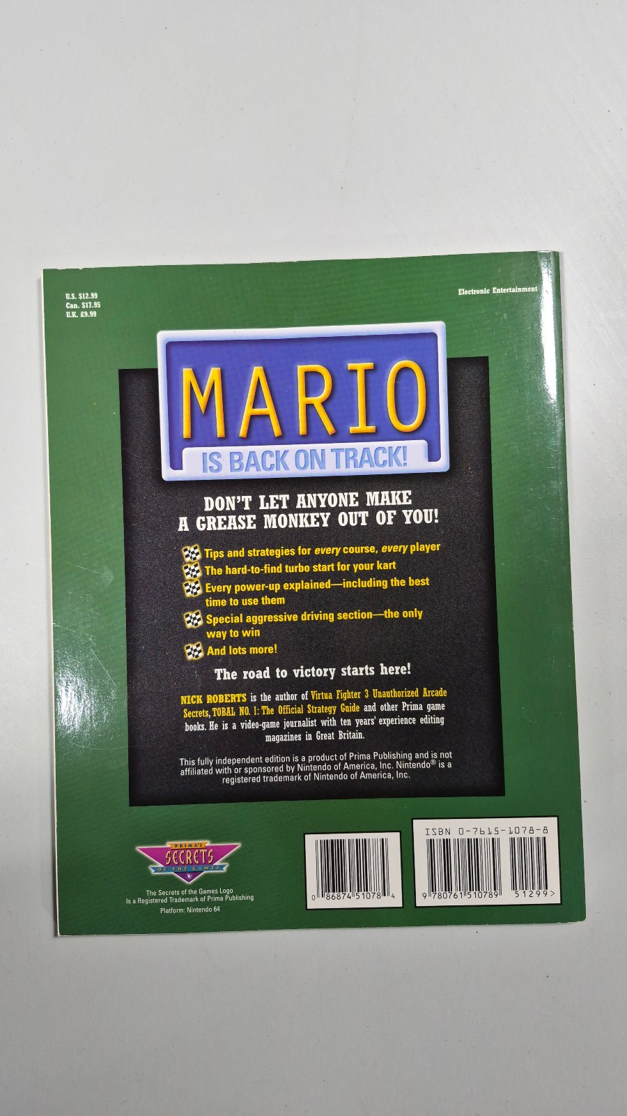Super Mario Kart 64 Unauthorized Strategy Guide
