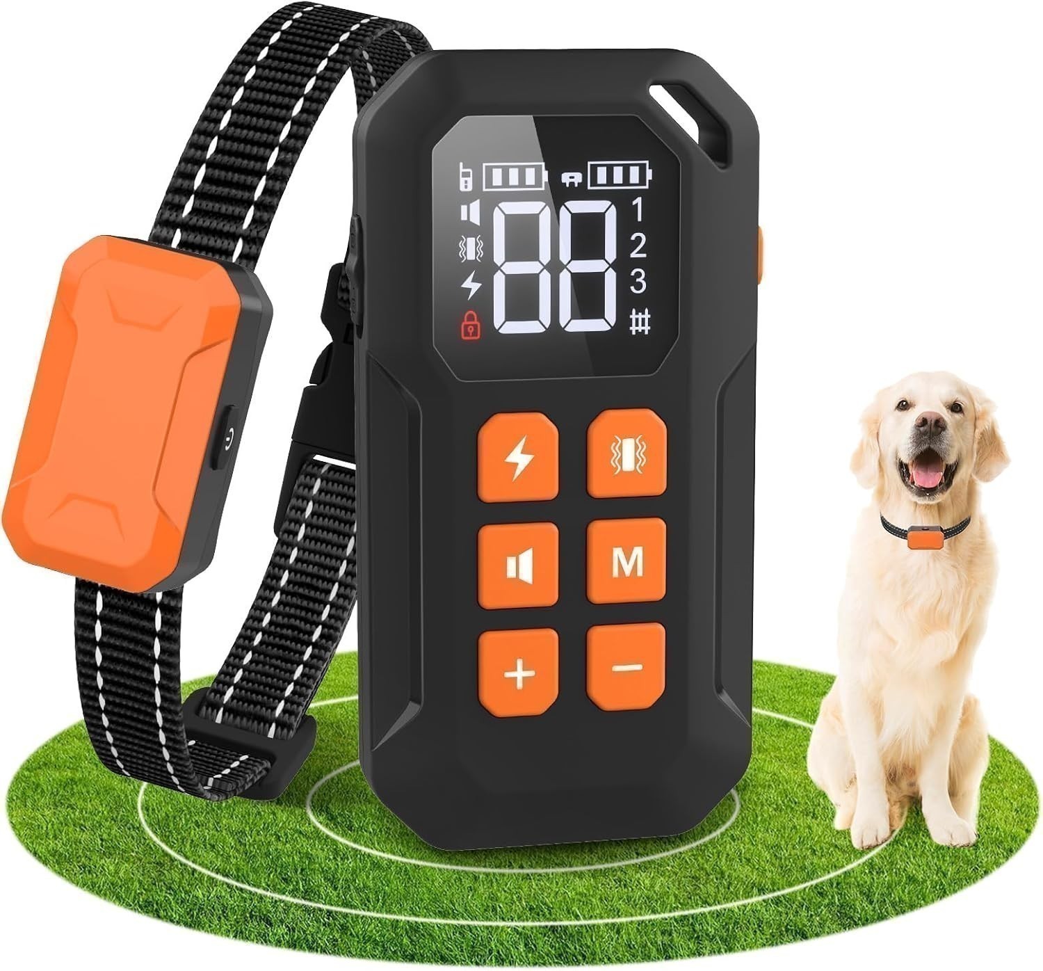 985 FT Wireless Remote Dog Collar Shock Training Rechargeable Waterproof LCD Pet