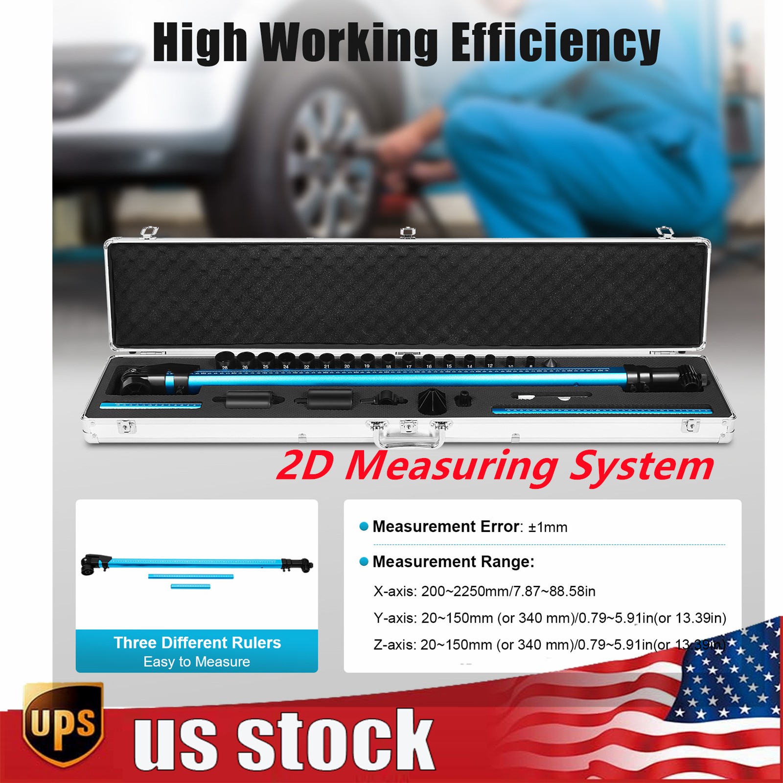 2023 NEW 2D Measuring System Auto Body Frame Machine Tram Gauge Perfect Solution