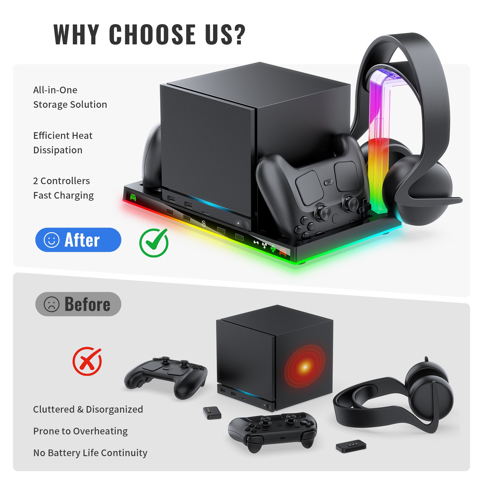 Cooling Fan Stand For Steam Machine Game Console Steam Controller Radiator Base