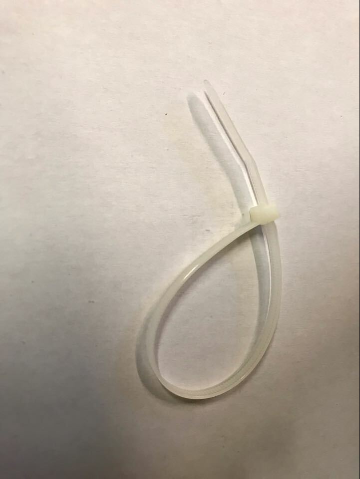 Ifenceview One Pack( 100 pcs) Durable Self locking White Zip Tie Cable Tie