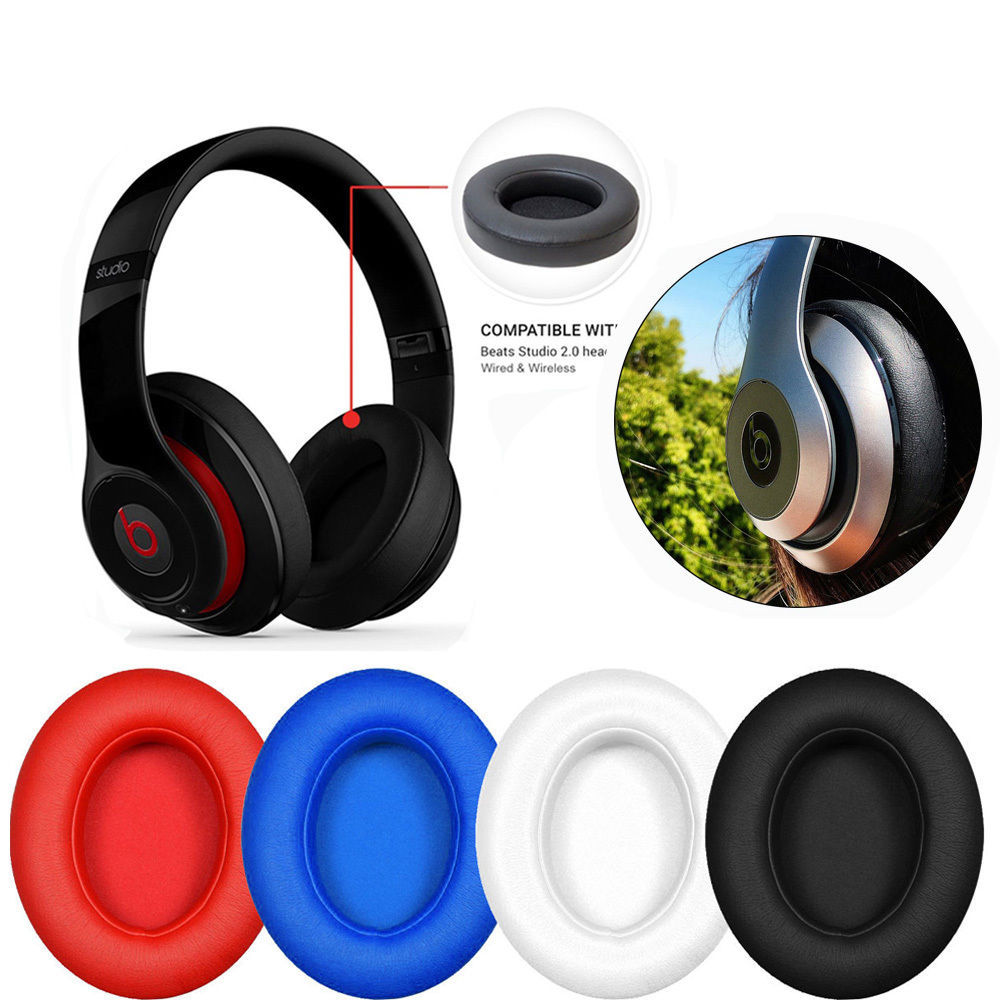 2 Replacement Ear Pads Cushion for Beats by dr dre Studio 2.0 Headphone Wireless