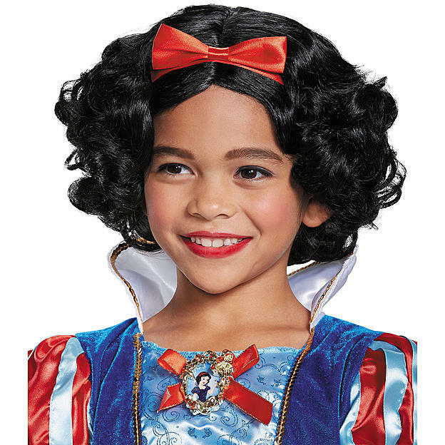 Snow White Wig Disney Princess Fancy Dress Halloween Child Costume Accessory