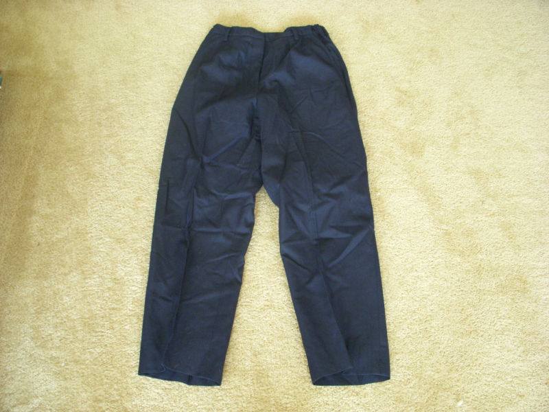 USAF MILITARY WOMAN BLUE SLACKS PANTS SIZE 10 MR x 30"