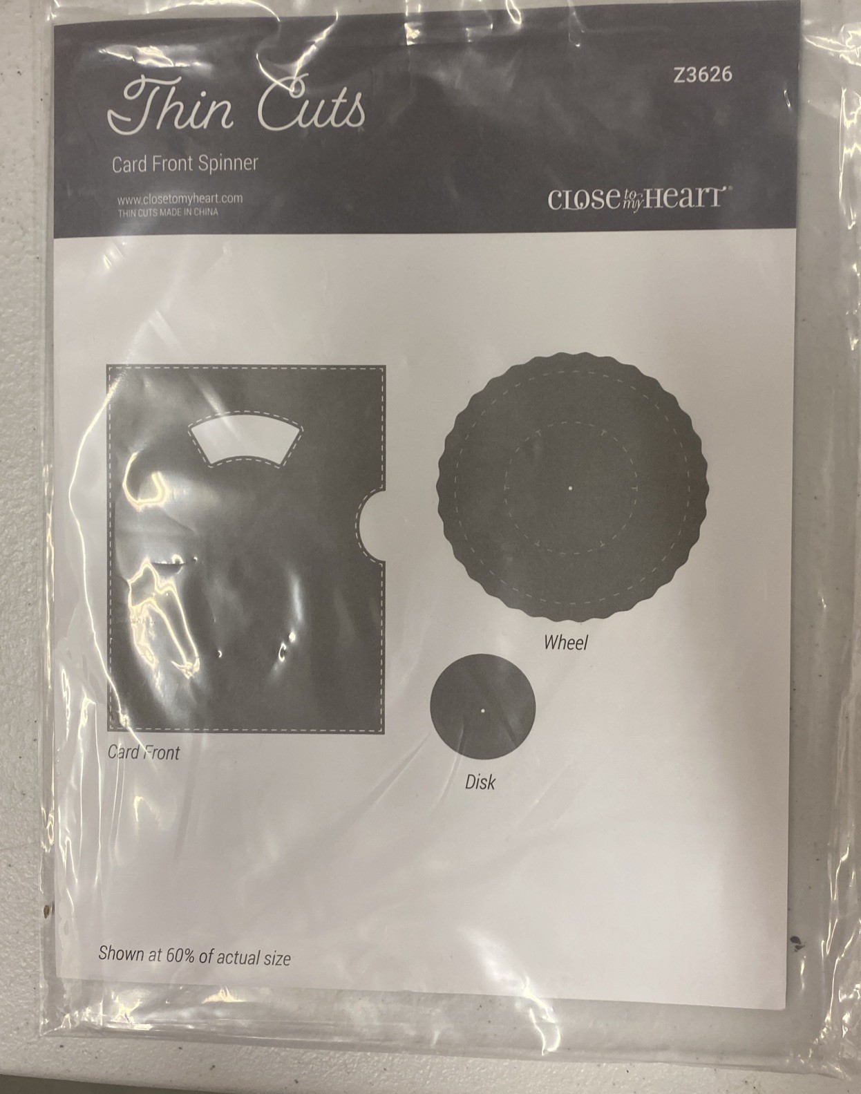 CTMH CARD FRONT SPINNER Thin Cuts Z3626 New & Unused Sealed Package 🏷️ Sale$