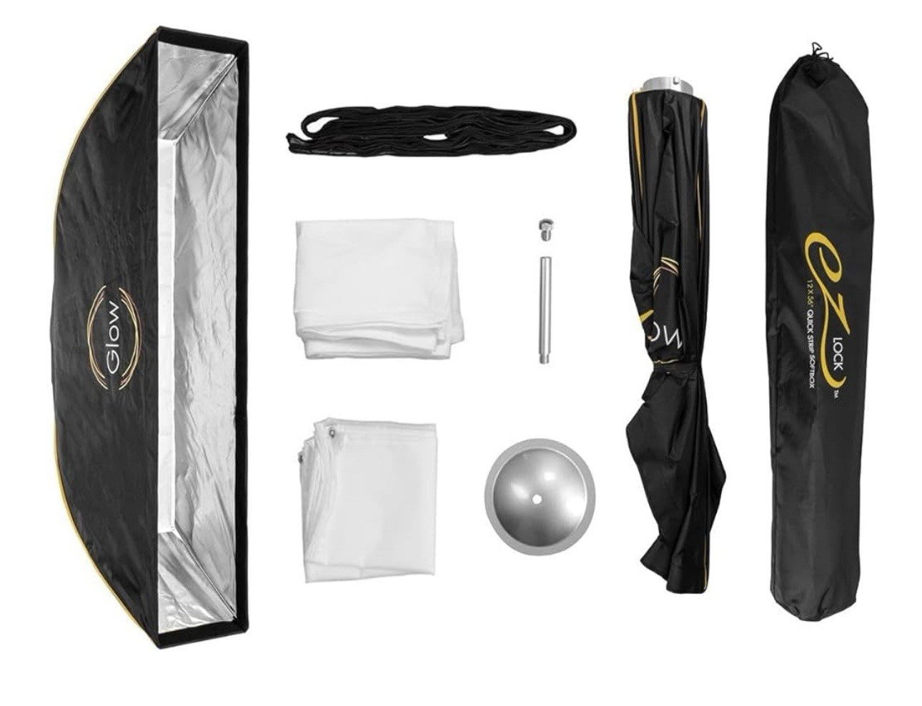 2X EZ Lock 12x 56” Deep Parabolic Quick Softbox, Parabolic Softbox Opens