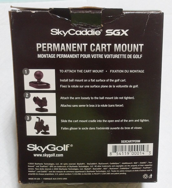 SKYCADDIE SGX CART MOUNT - MISSING THE BALL MOUNT