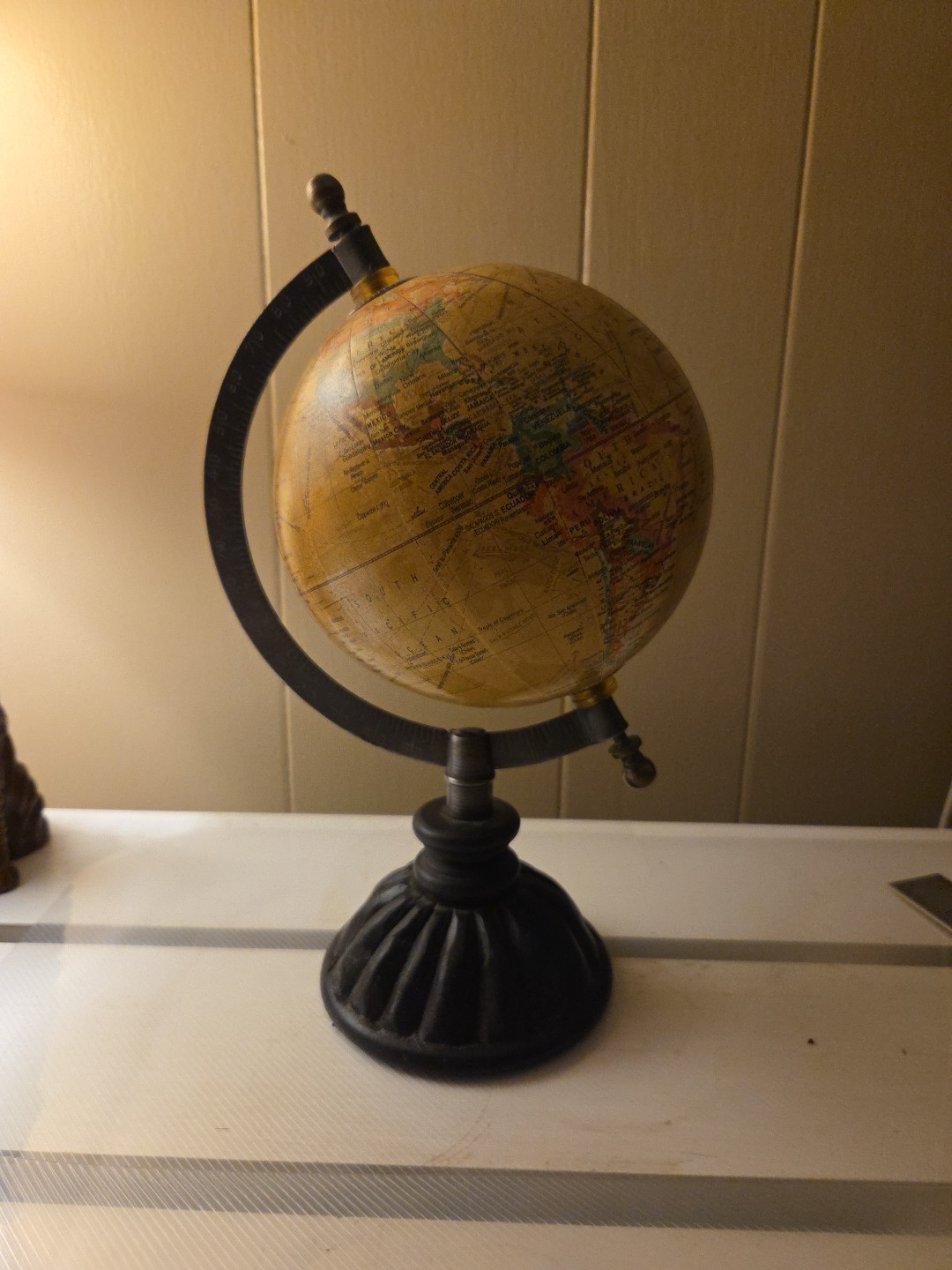 Table Top World Globe Decorative Desk Decor Tabletop Display 10"