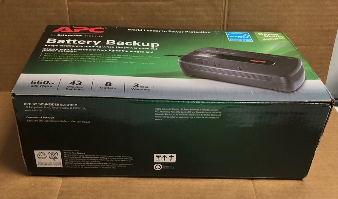 (OPEN BOX!) APC BE550G Battery Backup 🟦