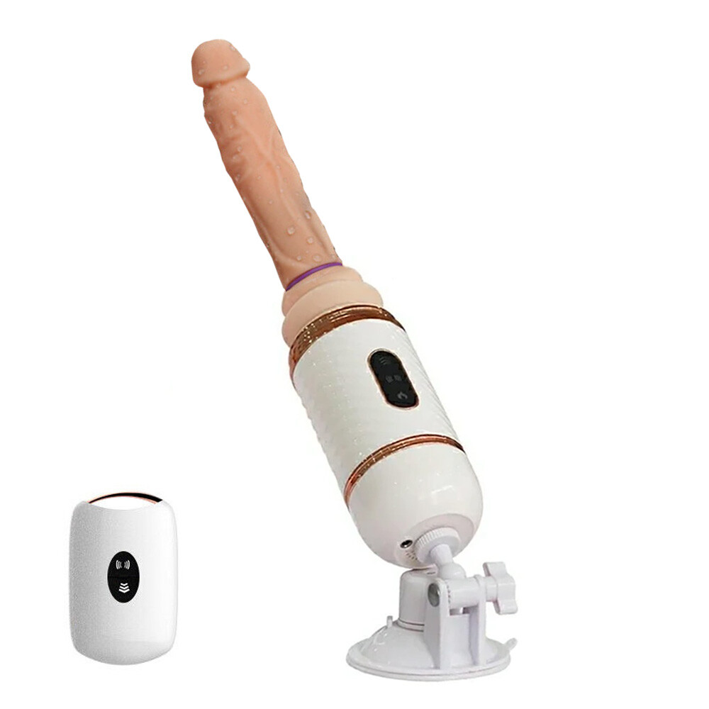 Cyclone Fire Thrusting Sex Machine w/ Heating, 7 Mode (Detachable Suction Cup)