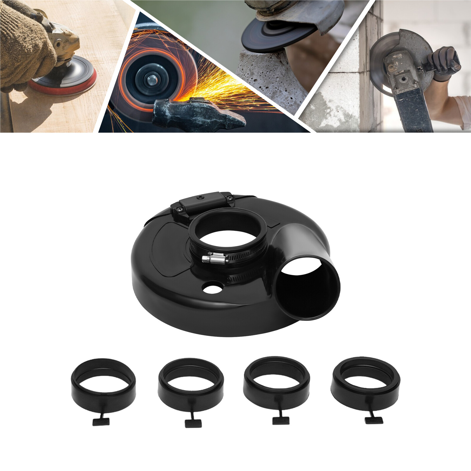 7inch Dust Shroud for Angle Grinder, Angle Grinder Surface Grinding Dust Shroud