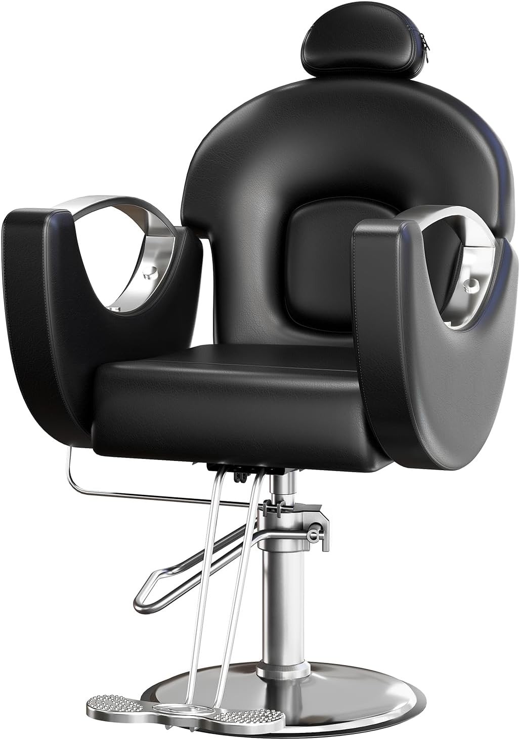 Reclining Hydraulic Salon Barber Chair 360° Swivel For Beauty Spa Hair Styling ﻿