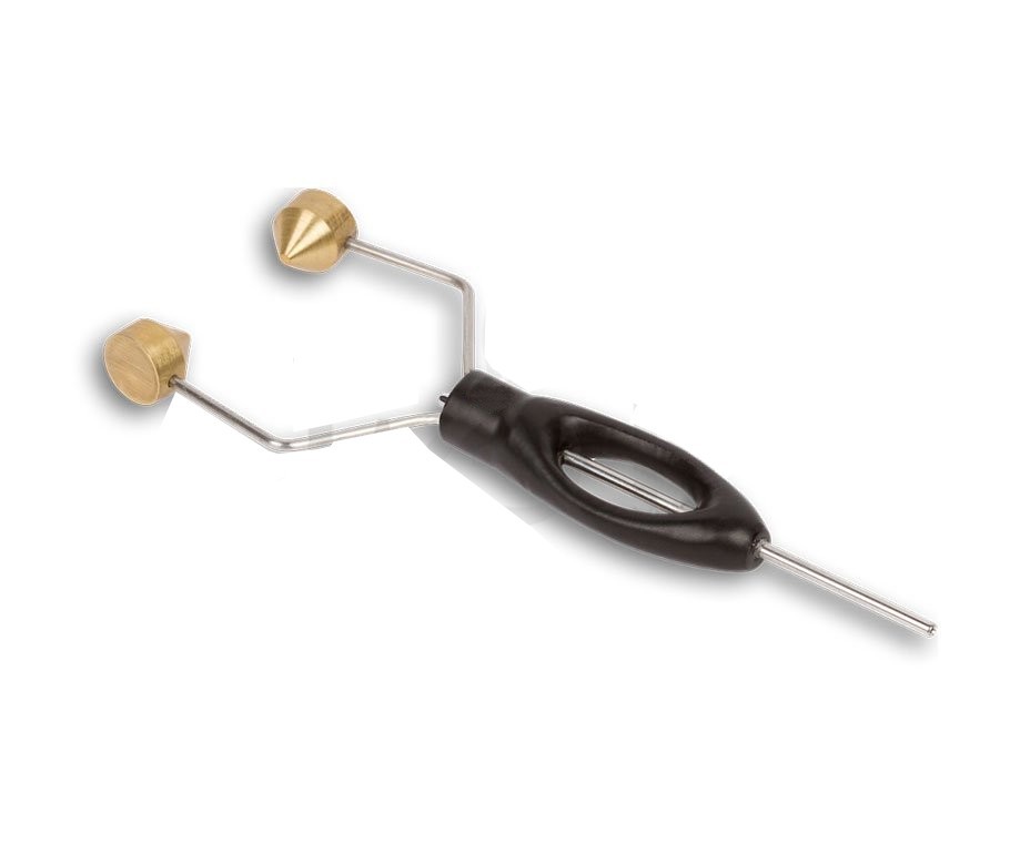 Fly Tying Tool Ceramic Lined ERGO Black & Yellow Bobbin Holder Set