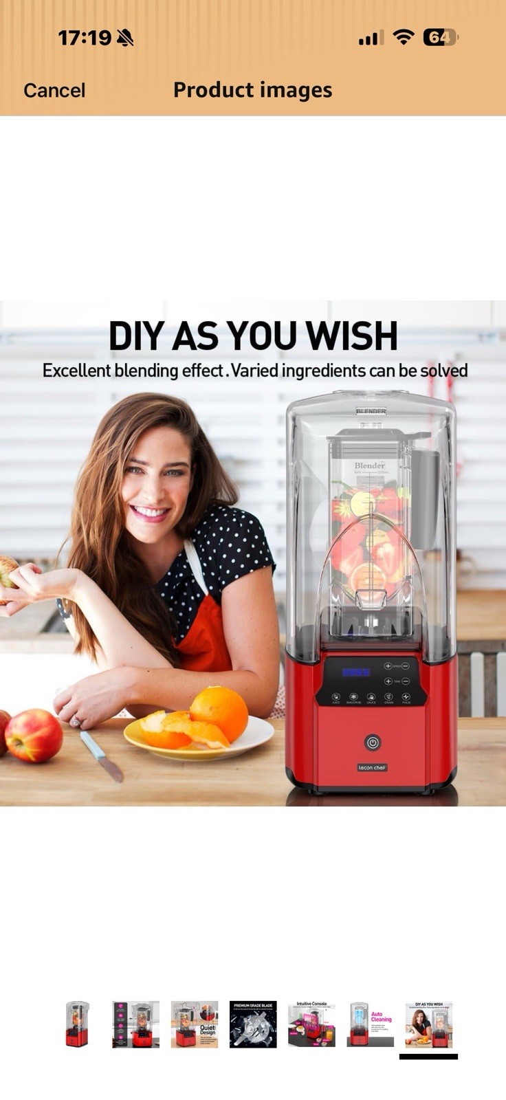 LECON COMMERCIAL BLENDER 2200 W (HOME or BUSINESS USE)