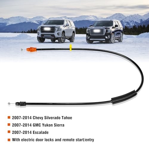 Inside Door Handle Latch Release Cable Compatible with 2007-2014 Chevy 31in