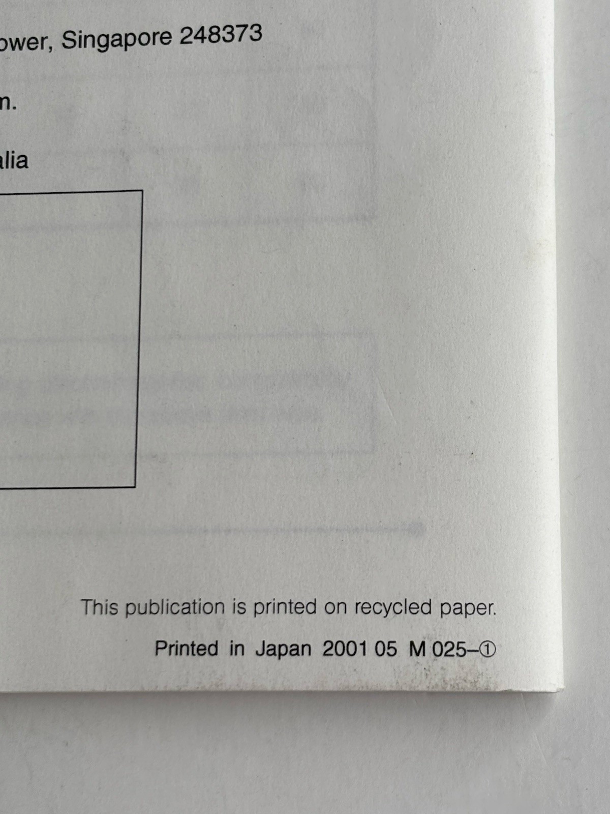 Olympus Reflected Fluorescence System Instructions Owner's Manual 2001