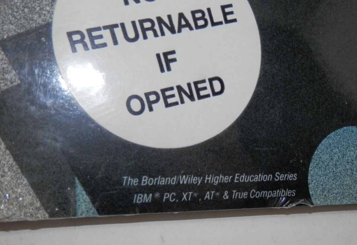 Borland EUREKA Vintage IBM Software • Disk & Manual Equation Solver 1986 SEALED