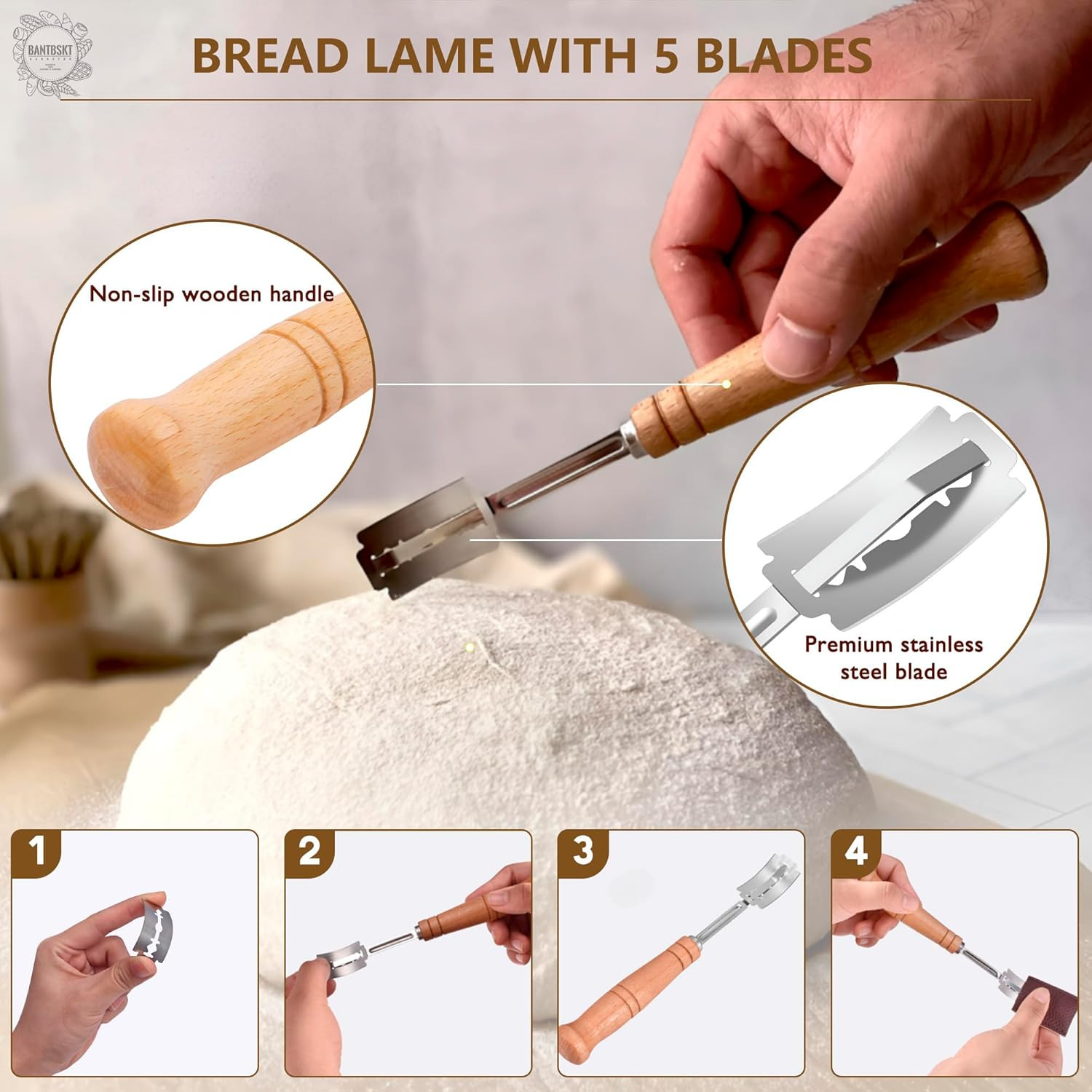 Complete Sourdough Starter Kit, Sourdough Bread Baking Supplies, Banneton Bread