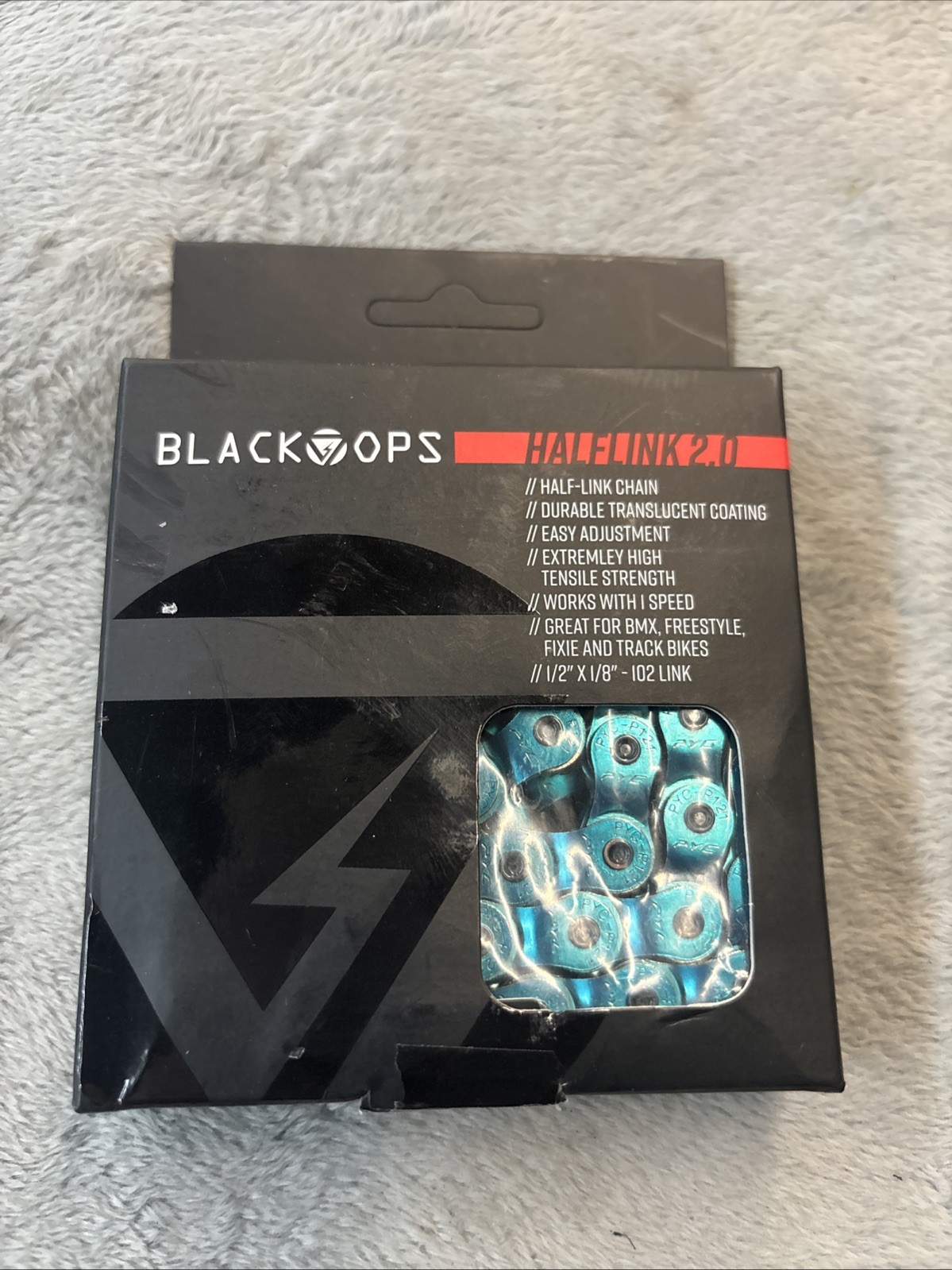 BLACK OPS Chain BK-OPS 1/2x1/8 Half Link 2.0 1s Translucent-BU 102L