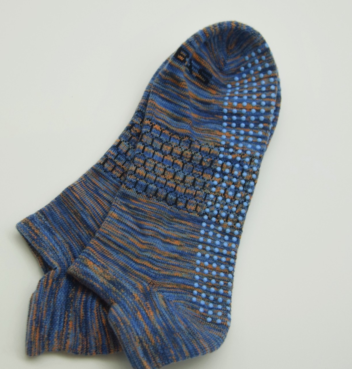 Women's BOMBAS Dye Performance Gripper Honeycomb Ankle socks Size L - Blue
