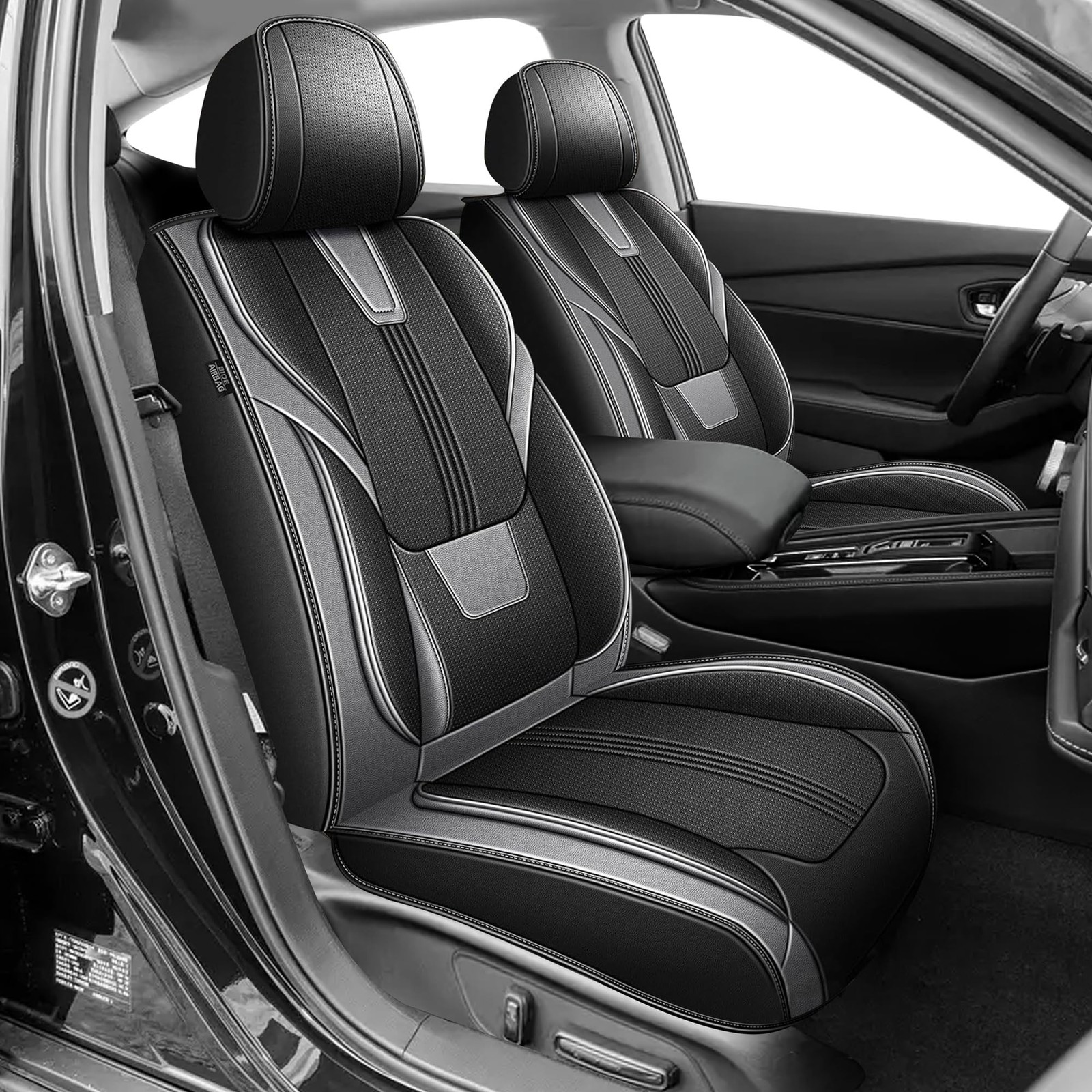 AOMSAZTO 2 Front Seat Covers Fit for Honda Accord 2003-2017: EX-L, LX, EX, Sp...