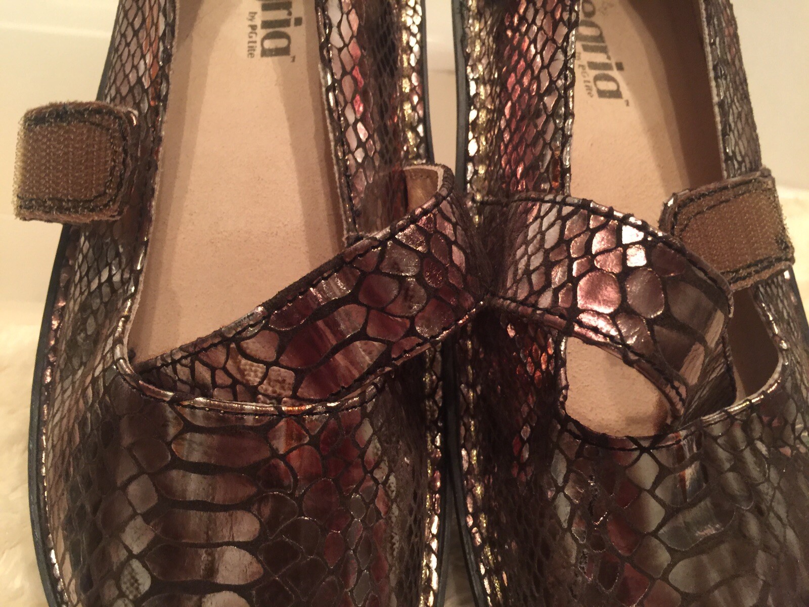 Alegria PG Lite EU Sz 36 US 6-6.5 Animal Skin Pattern Mary Jane Style S4