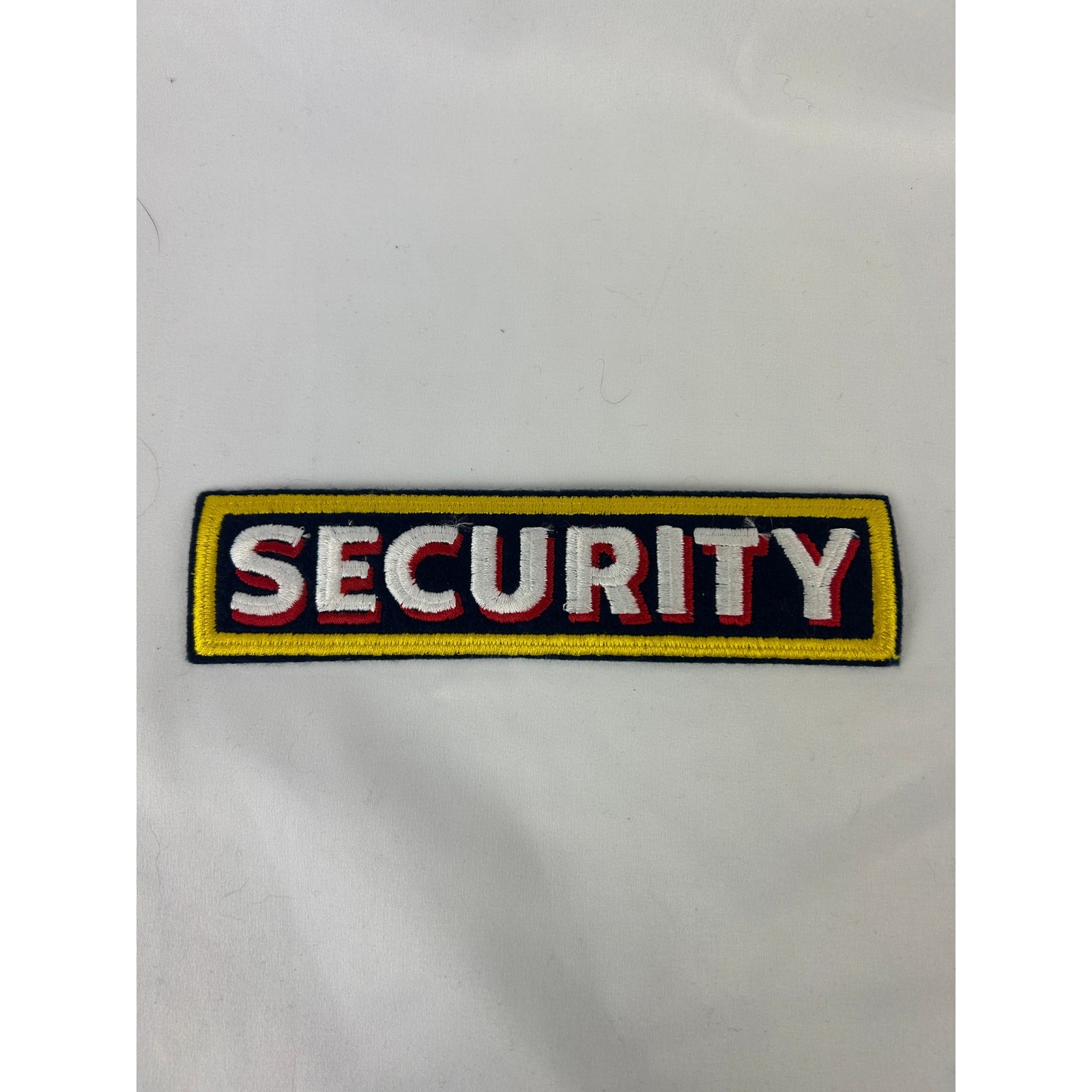 Security Patch Large 7in Embroidered Iron On Uniform Costume Badge