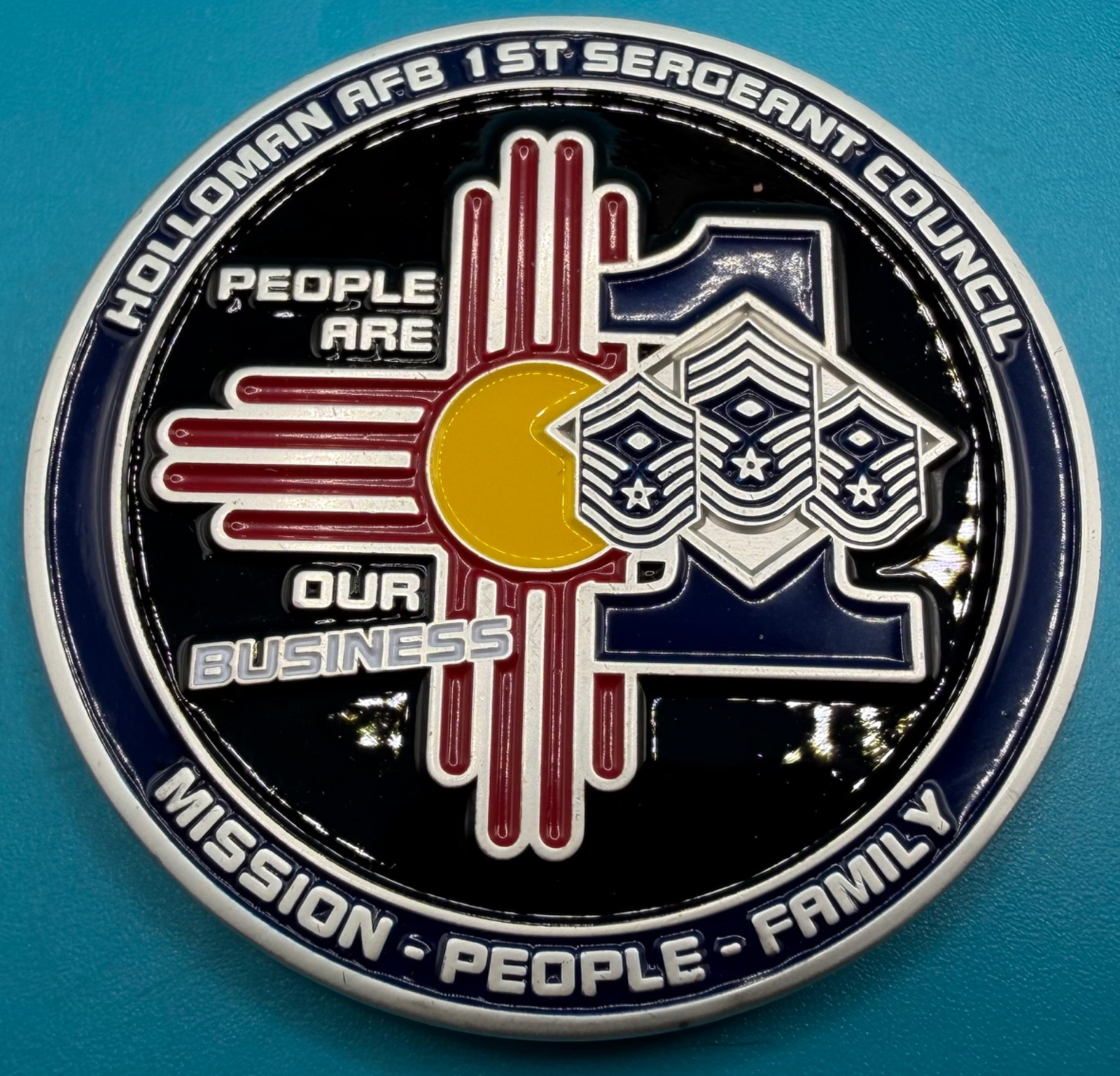 USAF Holloman Air Force Base 1st Sergeant Council HTF Military Challenge Coin