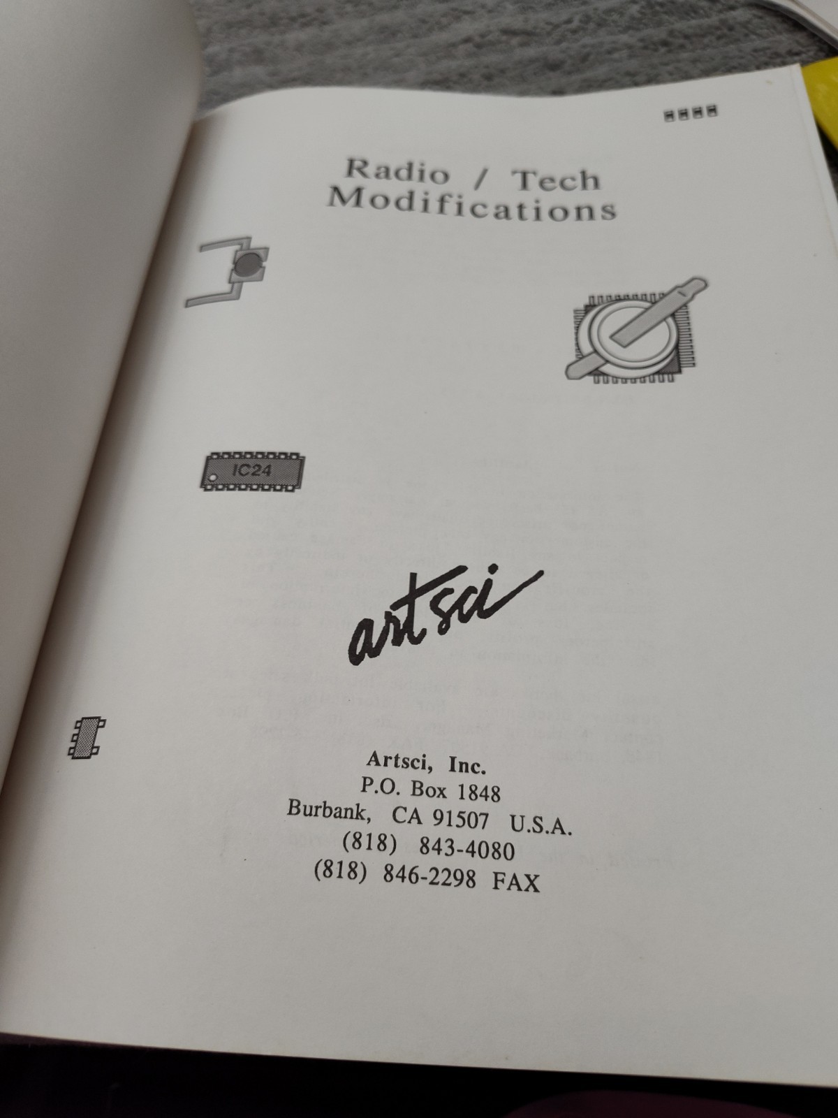 RADIO / TECH MODIFICATIONS VOL. NUMBER 4 Vintage Manual 1991