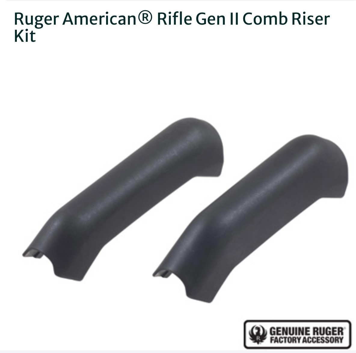 Ruger®  precision Black Comb Riser Kit For Ruger®  American®  Gen2 Rifle - 90746