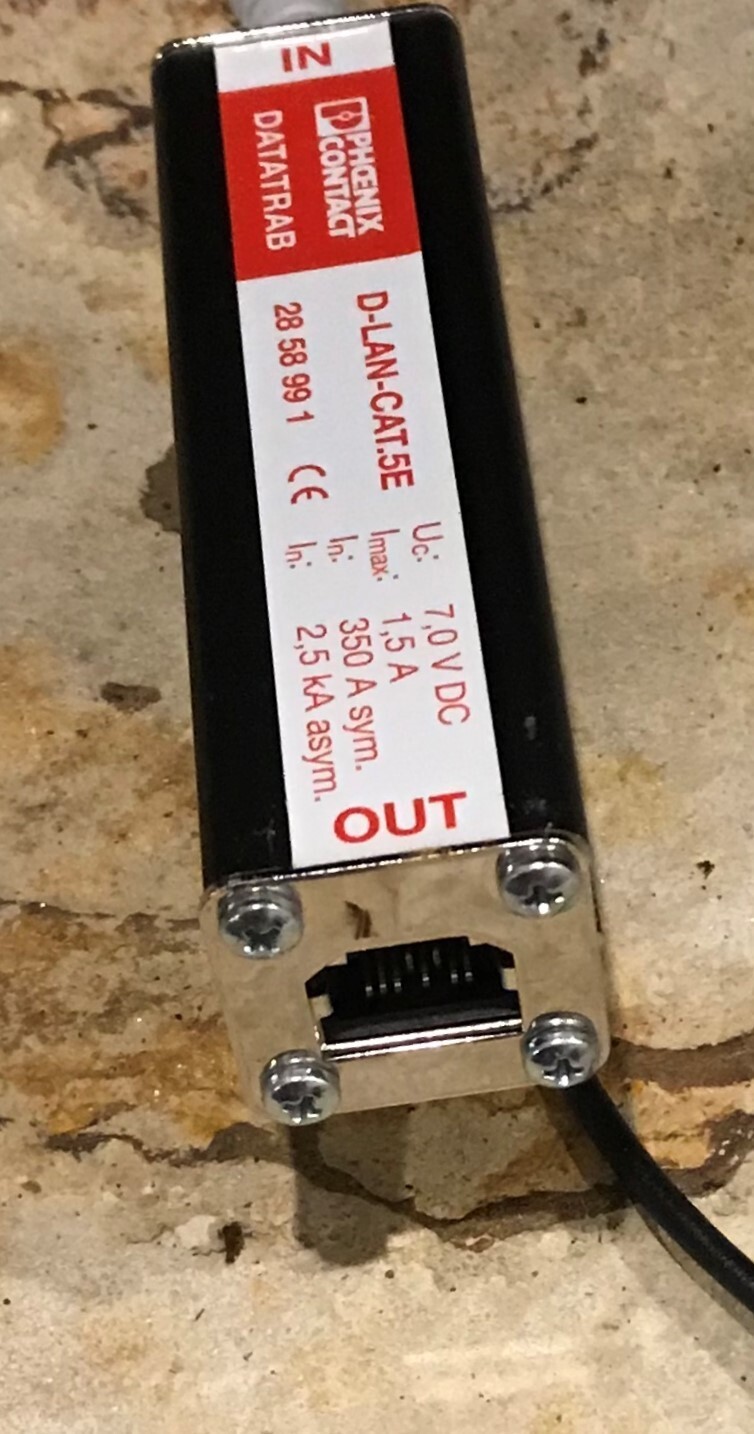 PHOENIX CONTACT DATATRAB D-LAN-CAT.5E 2858991 7v DC 2.5KA