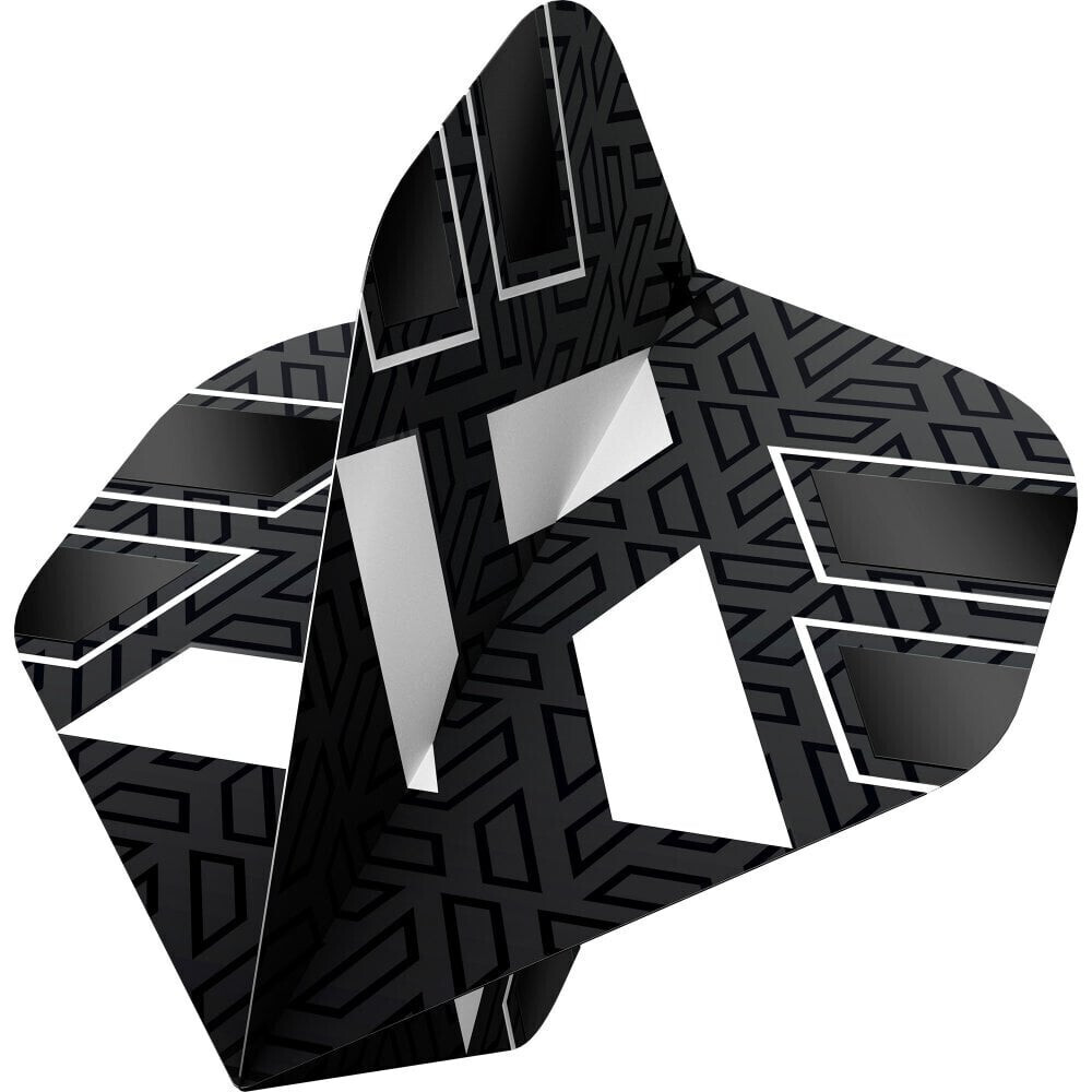 Mission Hazard Dart Flights No2 (Standard) - Black & White