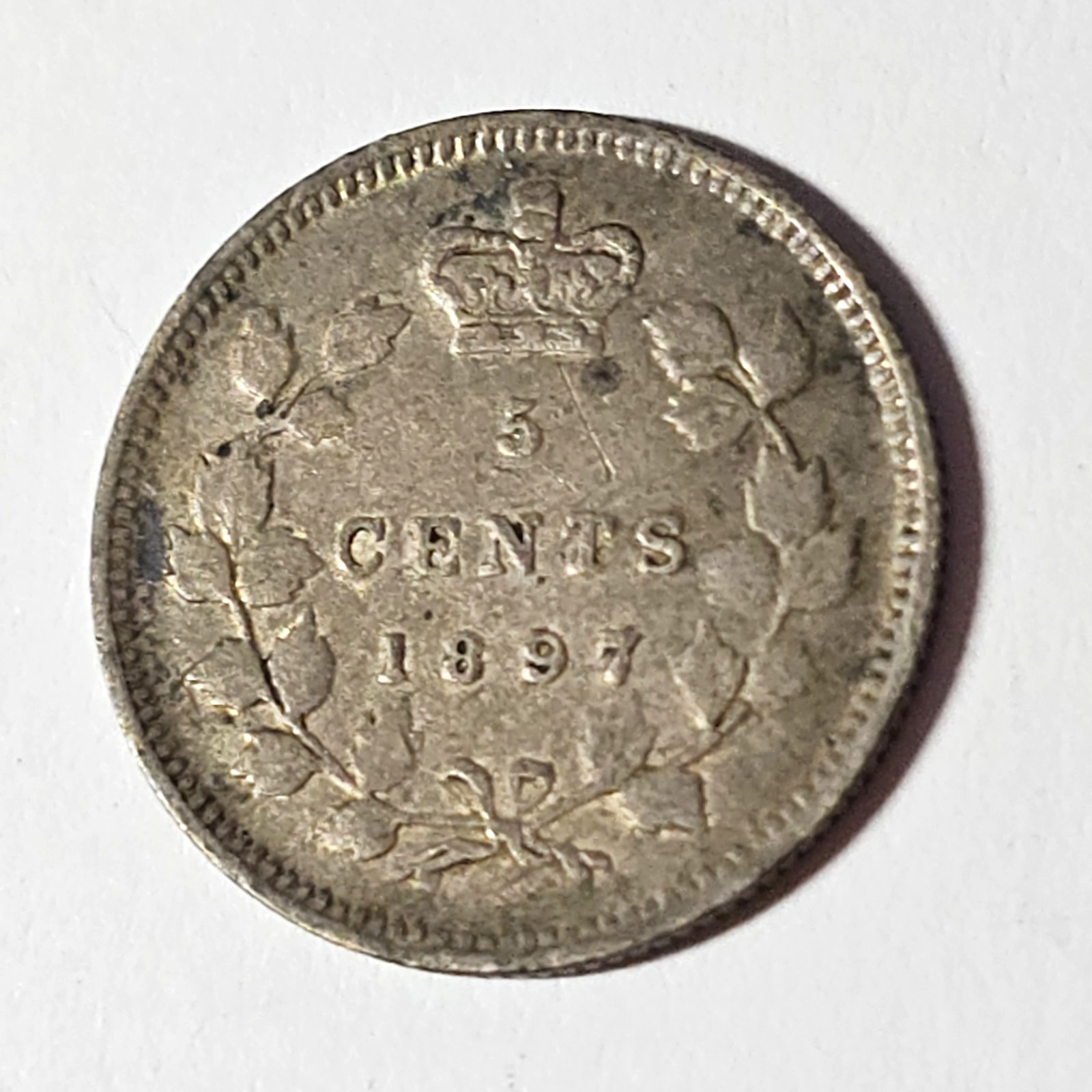 1897 - NARROW 8 - Canada 5 five cents - LOW COMBINED SHIP - C5-382